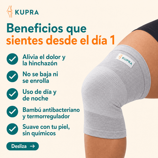 Rodillera Compresion de Bambú